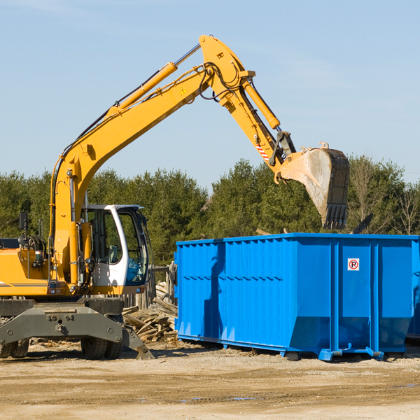 what are the rental fees for a residential dumpster in Yerington